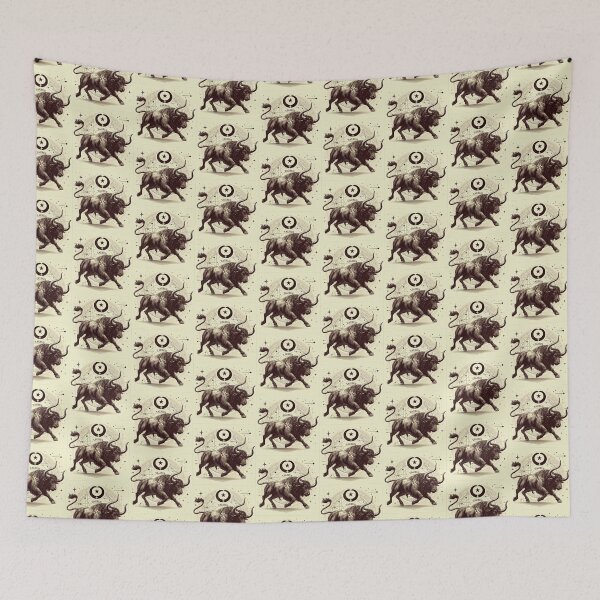 Item preview, Taurus Vintage – Retro Zodiac Art designed and sold by EuropeanPrints.