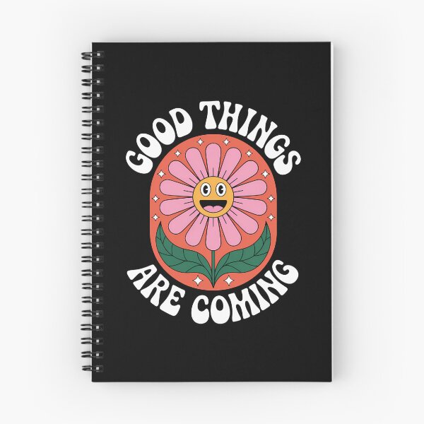 Artikelvorschau, Gute Dinge kommen – Süßes lächelndes Blumen-Positivitätsdesign entworfen und verkauft von ThatBBStore.