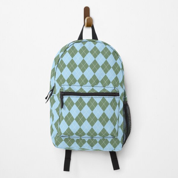 Item preview, Kashmir Green Baby Blue Argyle Preppy Diamonds All Over designed and sold by Feeling Artsy.