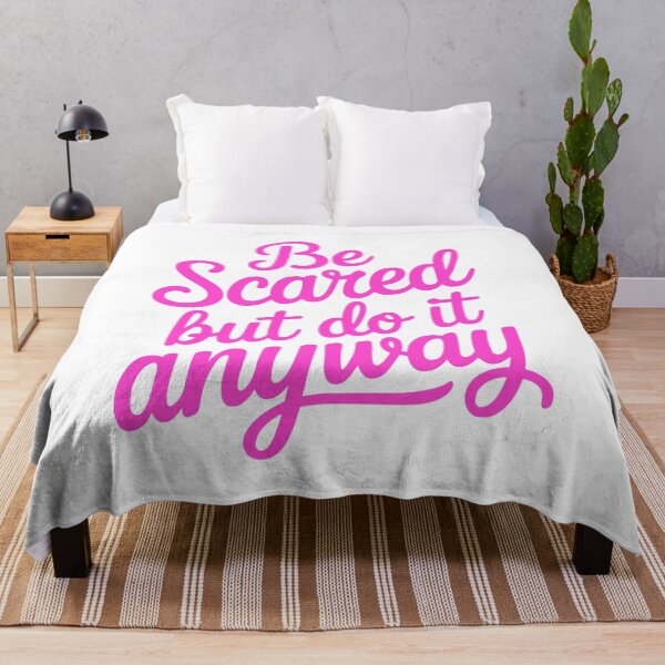 Item preview, Be Scared But Do It Anyway! Pink Girlie designed and sold by PMCreative.