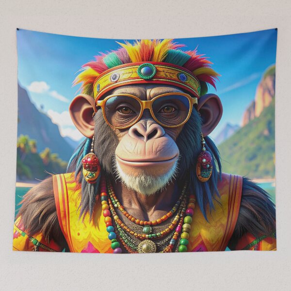 Item preview, Island Guru | "Good Vibes Only" Hippie Monkey Collection designed and sold by monkeybusiness.pt.