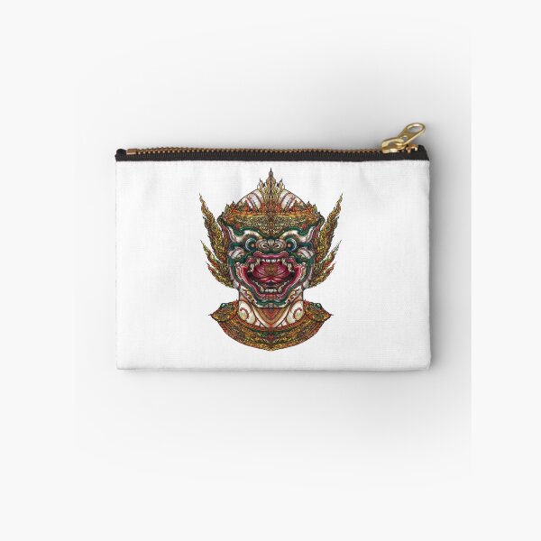 Item preview, Traditional Thai Giant Mask – Hand-Drawn Art by Thai Master Artist (No AI) designed and sold by JoynestStudioCo.