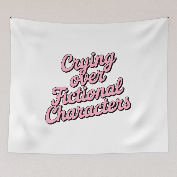 Item preview, Crying Over Fictional Characters! Pink Reading Lover designed and sold by PMCreative.