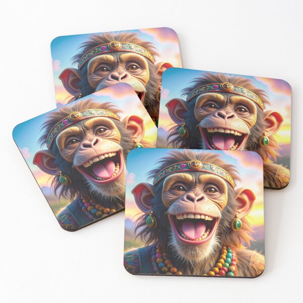 Item preview, Happily Ecstatic | "Good Vibes Only" Hippie Monkey Collection designed and sold by monkeybusiness.pt.