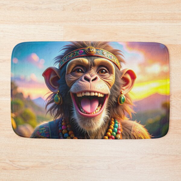 Item preview, Happily Ecstatic | "Good Vibes Only" Hippie Monkey Collection designed and sold by monkeybusiness.pt.
