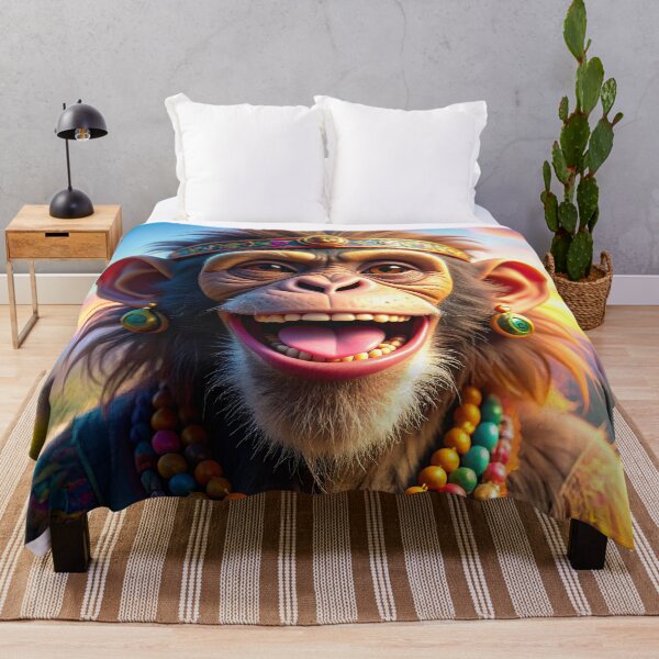 Item preview, Happily Ecstatic | "Good Vibes Only" Hippie Monkey Collection designed and sold by monkeybusiness.pt.
