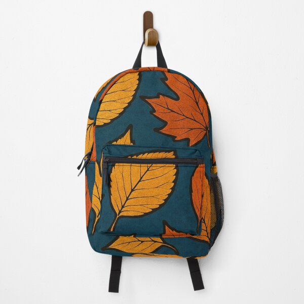 Item preview, Autumn leaves on cool blue designed and sold by Sigtrix.
