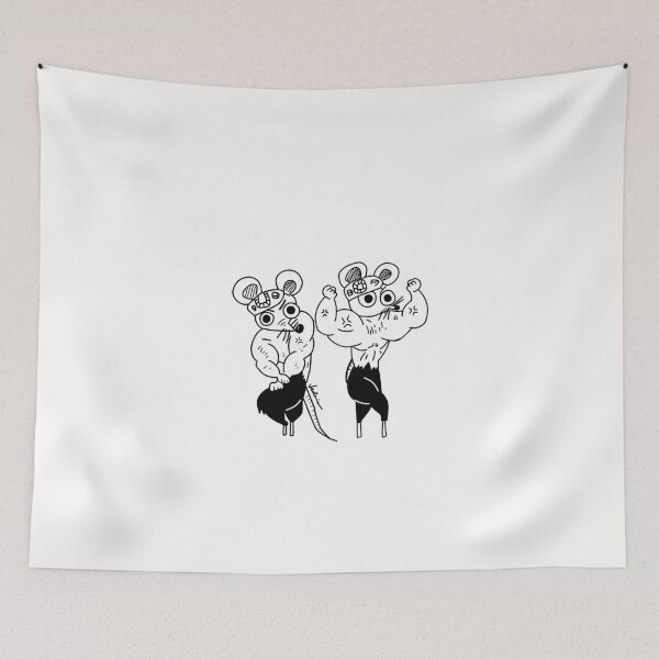 Item preview, Muscle mice sticker designed and sold by artiisa.