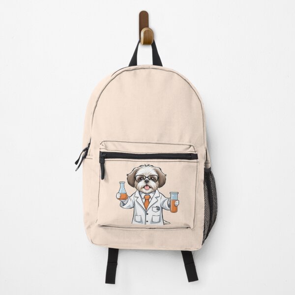 Item preview, Funny Shih Tzu Dog Scientist Cartoon Design – Cute Pet and Owner Artwork – Scientist Gift – Humorous Pet Parent Gifts designed and sold by KoraTalks.