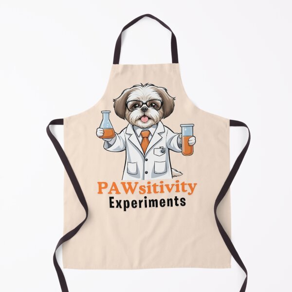 Item preview, Funny Shih Tzu Dog Scientist Cartoon Design – Cute Pet and Owner Artwork – Scientist Gift – Humorous Pet Parent Gifts designed and sold by KoraTalks.
