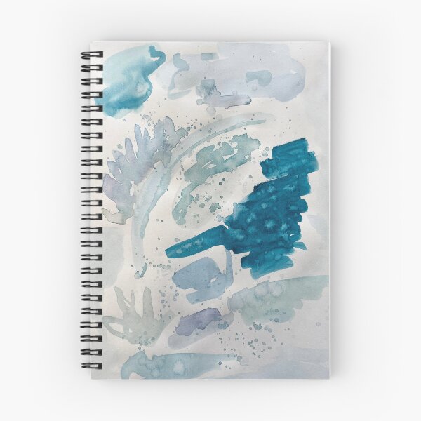 Item preview, Waves Between Us – Minimal Teal Watercolor Print designed and sold by MonoChromeMe.