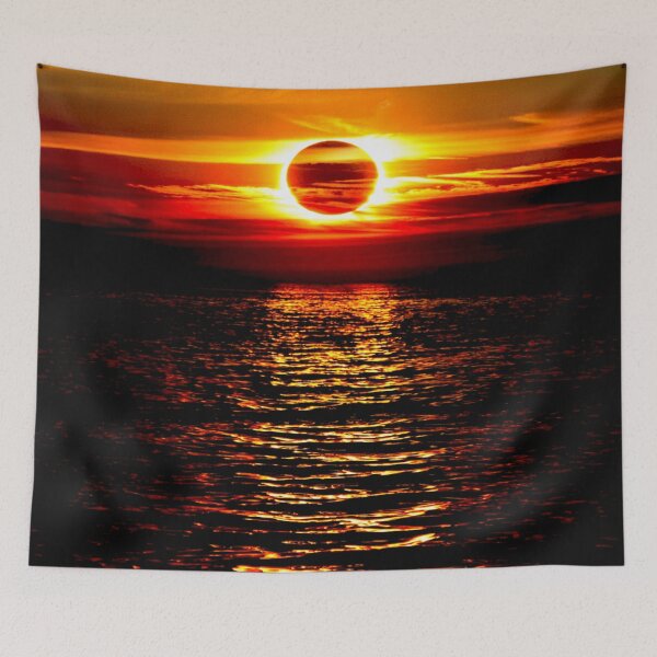 Item preview, Eclipsed Sunset Over Tranquil Waters designed and sold by Exodoi.