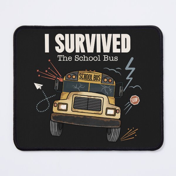Item preview, I Survived the School Bus – Funny Retro Bus Design designed and sold by opalskystudio.