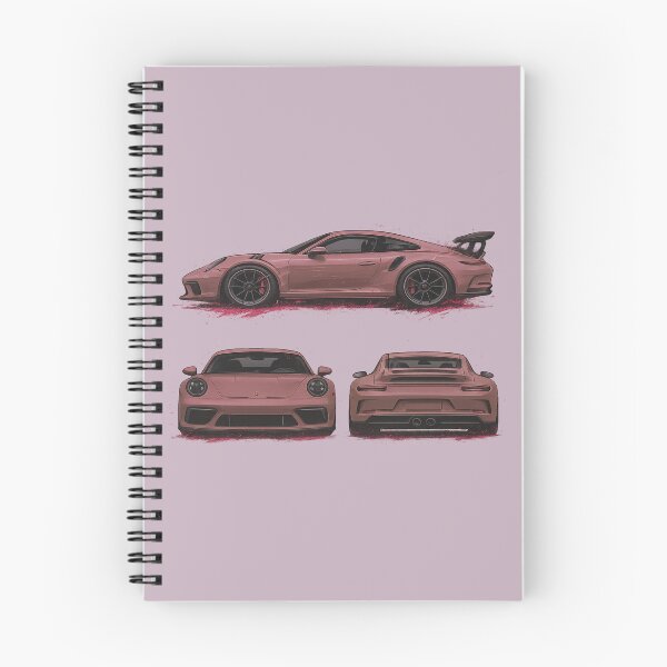 Item preview, Pink Sports Car – Stylish Triple View Auto Illustration designed and sold by apanoracar.