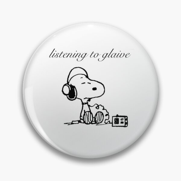 Item preview, Snoopy Listening to Glaive Sticker designed and sold by JordanDean7-11.