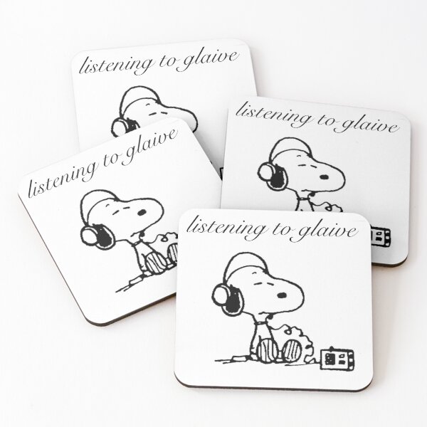 Item preview, Snoopy Listening to Glaive Sticker designed and sold by JordanDean7-11.