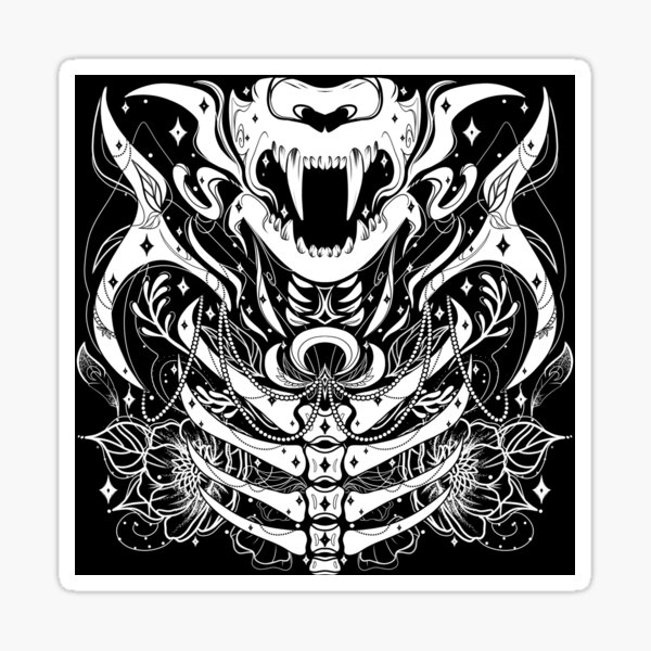 Cat skull | Dead Moon Sticker