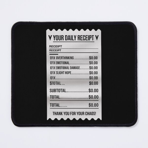 Item preview, Your Daily Emotional Receipt designed and sold by VividTrails.