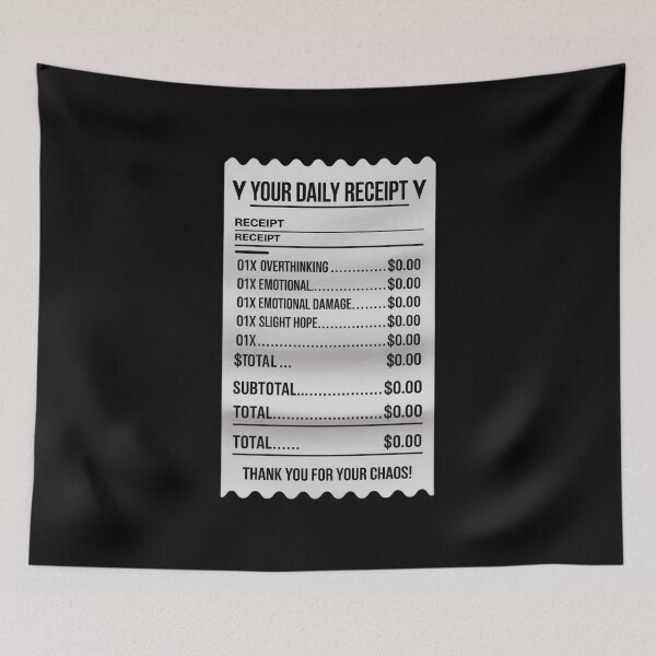 Item preview, Your Daily Emotional Receipt designed and sold by VividTrails.