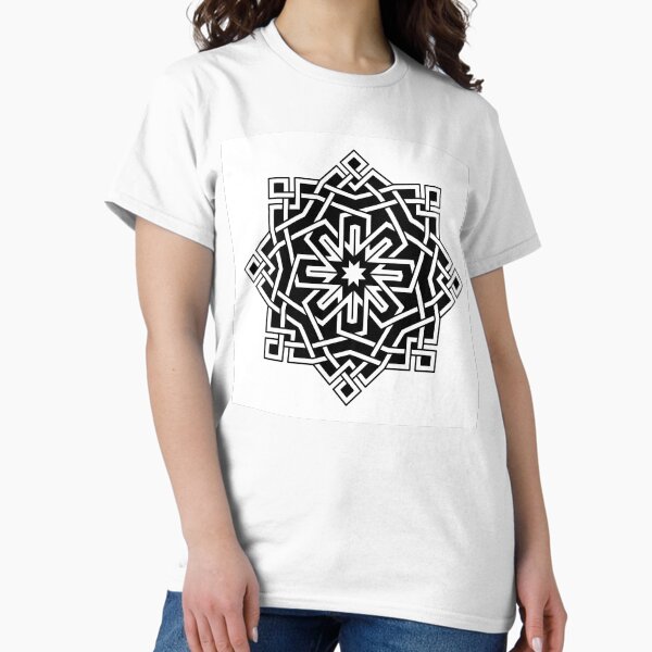 Item preview, Elegant Black and White Star Ornament designed and sold by Tarjiart.