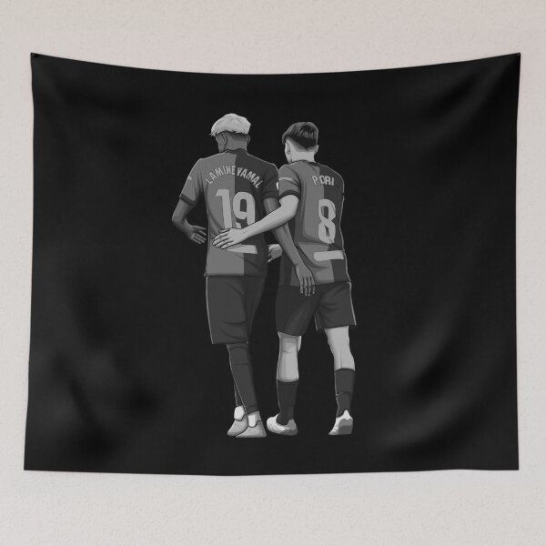 Item preview, Lamine Yamal and Pedri Black and White Version designed and sold by Aldduardo.