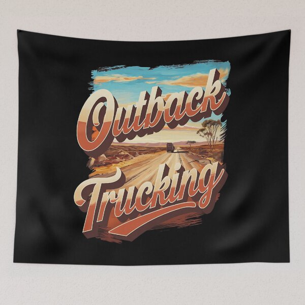 Item preview, Outback trucking - Truck driver - American trucking - American truckers - Keep trucking - Chrome dreams designed and sold by JansenGS.