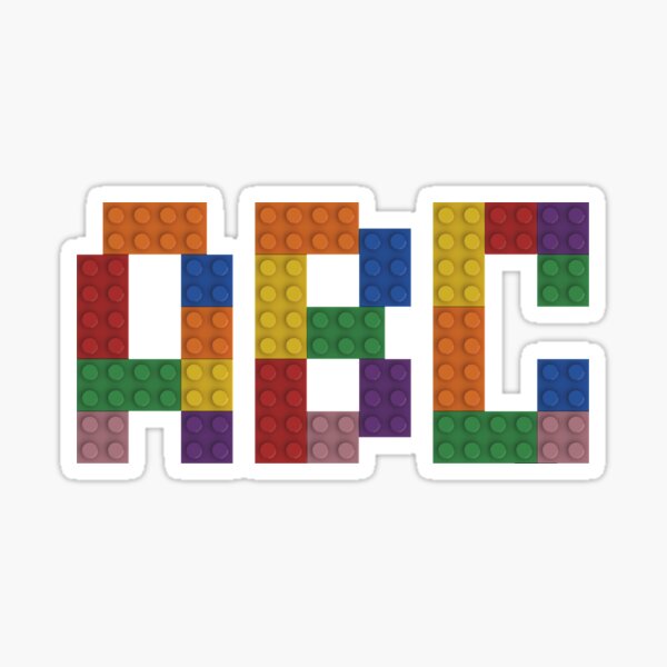 Artikel-Vorschau von ABC-Schriftzüge aus Ziegelsteinen, designt und verkauft von Brickification.