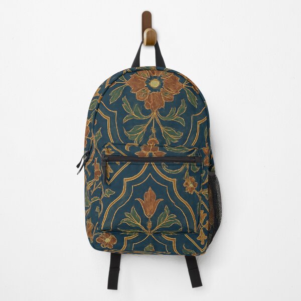 Item preview, Ornate Oriental Floral Tile with Arabesque and Geometric Motifs designed and sold by Rushurban.
