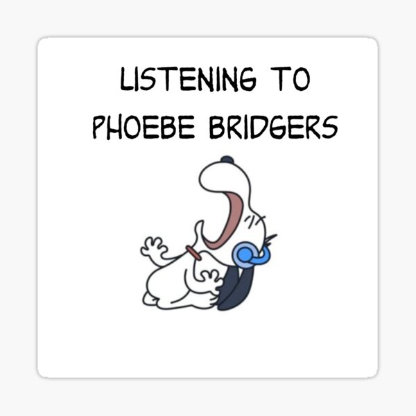 Artikel-Vorschau von Phoebe Bridgers Snoopy-Aufkleber hören, designt und verkauft von JordanDean7-11.