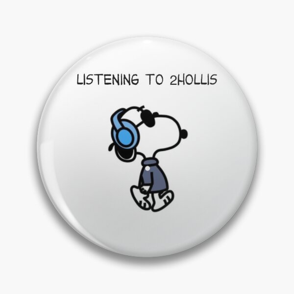 Item preview, snoopy listening to 2hollis sticker cute designed and sold by JordanDean7-11.