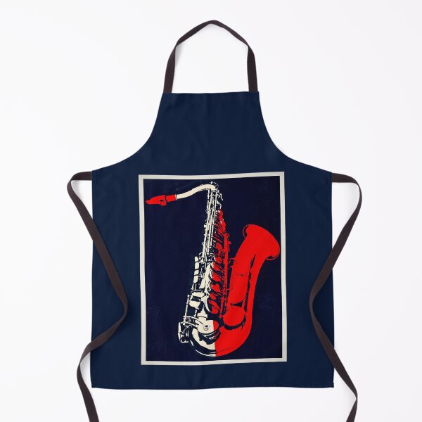 Item preview, Red Sax Jazz Poster designed and sold by SteadyRolling.