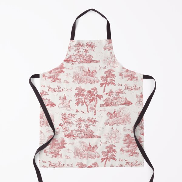 Item preview, Elegant Vintage Pink Red Horseback Hunting Country Toile  designed and sold by tanjica.