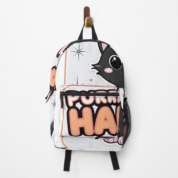 Aperçu de l'œuvre Purrfectly Happy – Cute Black Cat Design créée et vendue par RACHAYASHOP.
