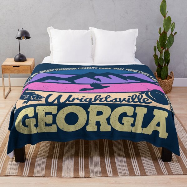 Item preview, Wrightsville Georgia Sunset Retro Vintage Local Pride Logo designed and sold by CRHPOD20.