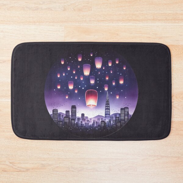 Item preview, Lanterns Don’t Rush – Floating Seoul Calm designed and sold by SeoulInkSoul.