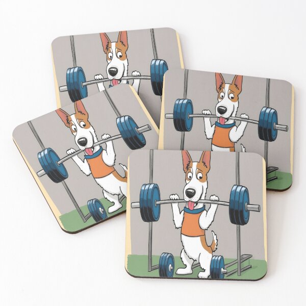Item preview, Strong Pup Lifting Weights designed and sold by Golden Reels.