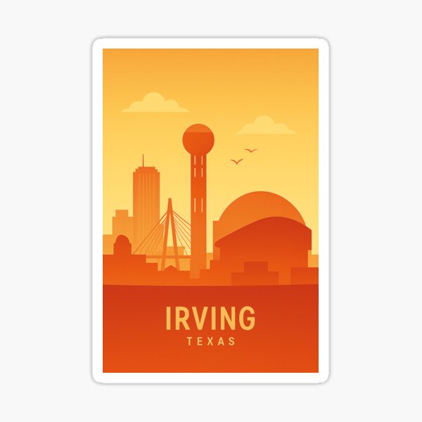 Item preview, Sehenswürdigkeiten Irving, Texas designed and sold by Thistle-TShop.