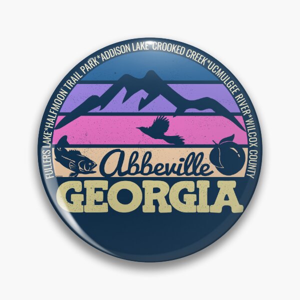 Item preview, Abbeville Georgia Sunset Retro Vintage Local Pride Logo designed and sold by CRHPOD20.