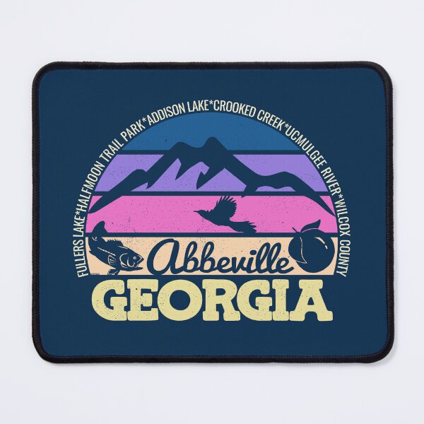 Item preview, Abbeville Georgia Sunset Retro Vintage Local Pride Logo designed and sold by CRHPOD20.