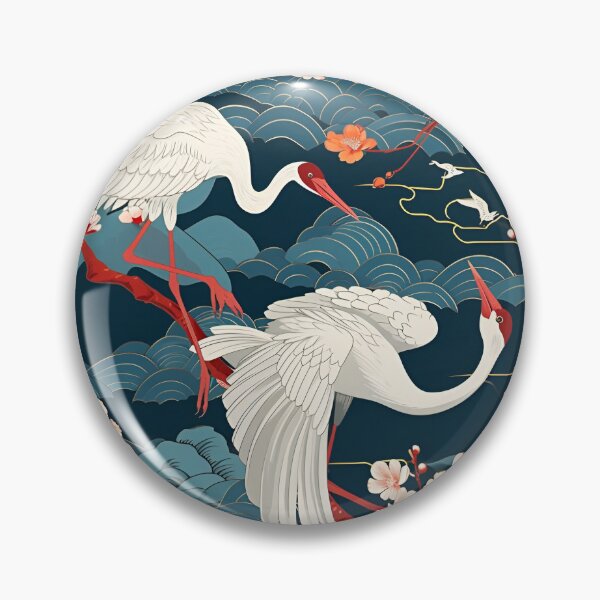 Item preview, White Japanese Cranes designed and sold by KaitoJapanDesign.