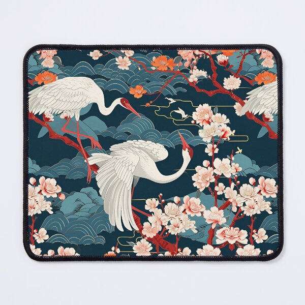 Item preview, White Japanese Cranes designed and sold by KaitoJapanDesign.
