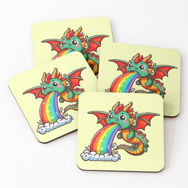 Item preview, Dragon Puking a Rainbow designed and sold by Ghost on Toast.