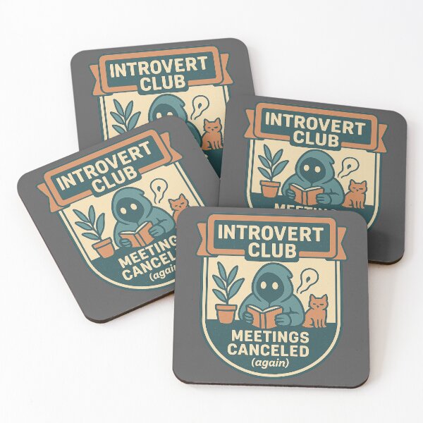 Item preview, Introvert Club – Meetings Canceled designed and sold by TeeLabDesign.