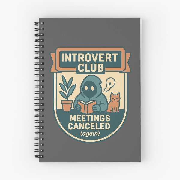 Item preview, Introvert Club – Meetings Canceled designed and sold by TeeLabDesign.