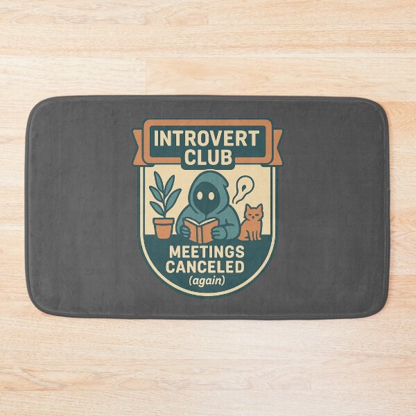 Item preview, Introvert Club – Meetings Canceled designed and sold by TeeLabDesign.