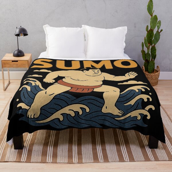 Item preview, Vintage Japanese Sumo Wrestler on Waves designed and sold by zzz888.