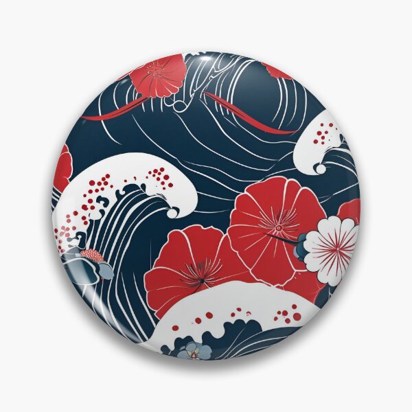 Item preview, The Waves and the Flowers designed and sold by KaitoJapanDesign.