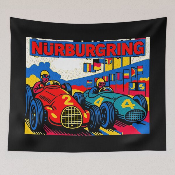 Item preview, Nurburgring 1956 vintage poster Variation#3 designed and sold by Helios Be. Lavsh.