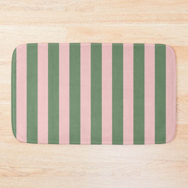 Item preview, Pink and Green Wide Vertical Stripes designed and sold by Feeling Artsy.