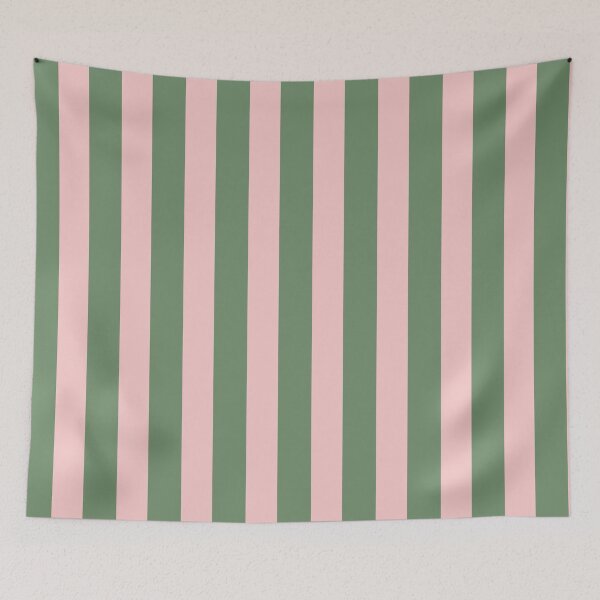 Item preview, Pink and Green Wide Vertical Stripes designed and sold by Feeling Artsy.
